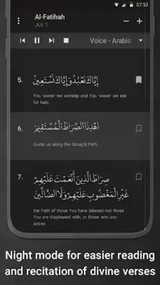 The Holy Quran English Arabic android App screenshot 1